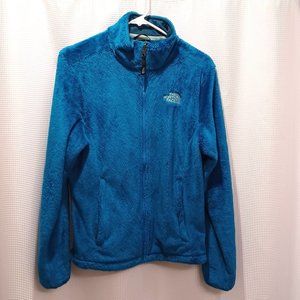 The North Face Women's Size Medium Aqua Teal Turquoise Full Zip Fleece Jacket